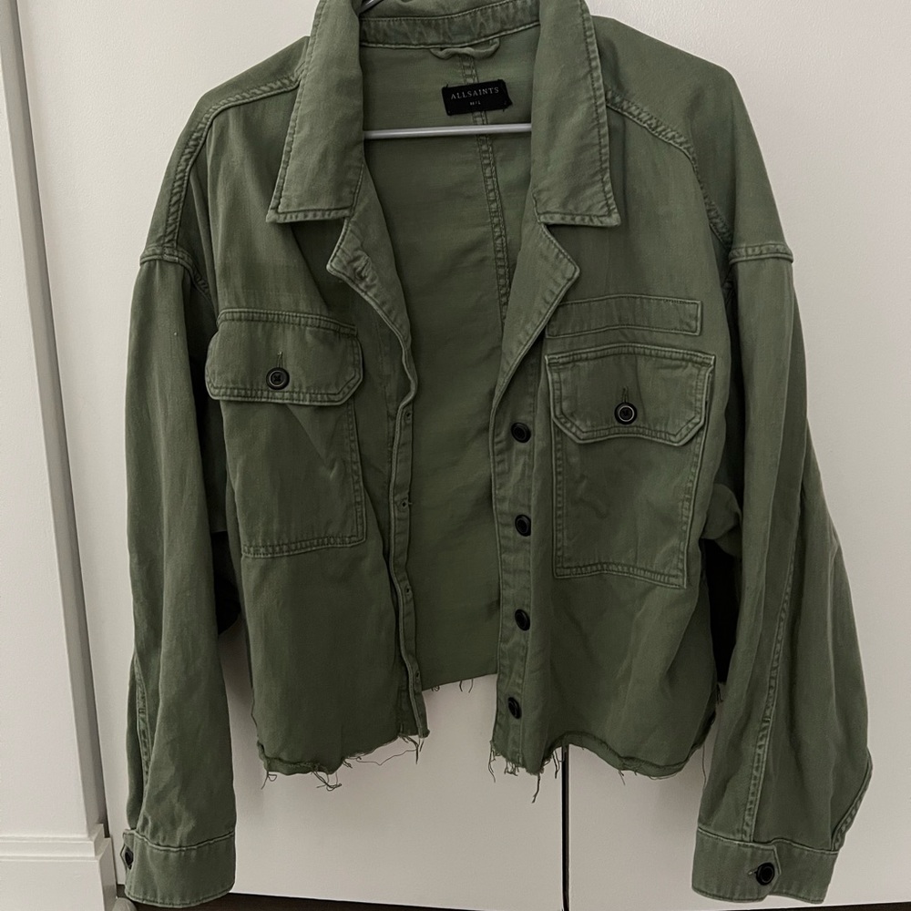 All Saints green jacket